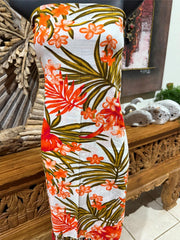 Bali Beach Sarong - Tropical Style Sarong - Bikini Cover Up - Bali Sarong Orange