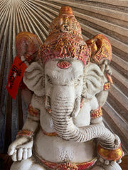 NEW Balinese Cast Ganesha Statue - Stunning Bali Ganesh 45cm - 2 Colours Avail