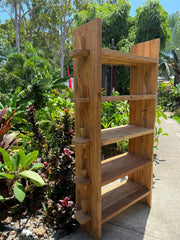 Hand Crafted Recycled OLD TEAK WOOD SHELF UNIT - Bali Antique Style Shelf Unit