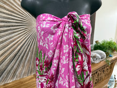 Bali Beach Mumu Sarong - Balinese Sarong Dress - Tie Up Tube Sarong S-XL
