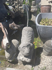 NEW Balinese Hand Carved Concrete Monkey Statue / Bali Monkey Statue - 2 Sizes