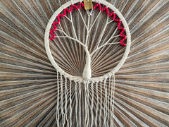 Balinese Handmade Tree of Life Dream Catcher - Macrame Tree of Life Wall Art
