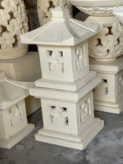 Balinese Hand Crafted Frangipani Lantern - Bali Frangipani Garden Lantern 65cm