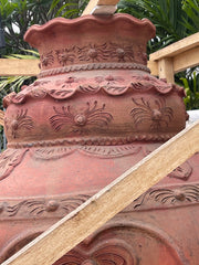 LARGE Traditional Balinese Pot - Bali Feature Pot 120cm - Balinese Garden Pot
