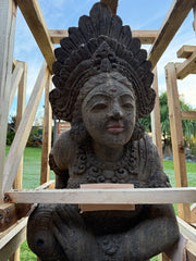 Hand Carved Traditional Balinese Dewi Statue / Water Feature - Bali Paras Statue