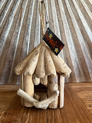 Balinese Hand Crafted Drift Wood Bird House - Bali Bird House - Small