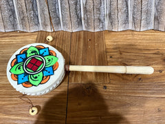 Bali Monkey Drum - Balinese Musical Instrument - Hand Crafted Bali Drum 12cm