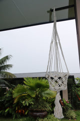 NEW Balinese Handmade Macrame Hanging Pot Holder S - Macrame Pot Plant Holder
