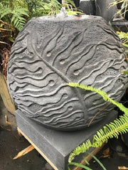 Balinese Carved Sphere Water Feature - Bali Ball Water Feature AMAZING Sound Mon