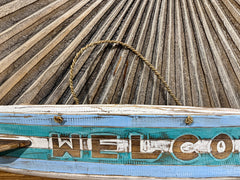 NEW Balinese Timber Surfboard WELCOME Sign - Bali Surfboard WELCOME Sign