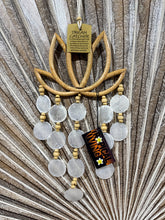 Balinese Hand Crafted Bamboo Lotus w/Capiz Shell Chime or Wall Art - Lotus Wall Art