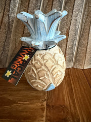 NEW Hand Carved Wooden Pineapple Decor - BOHO Style - 4 Colours Available SM