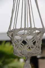 NEW Balinese Handmade Macrame Hanging Pot Holder S - Macrame Pot Plant Holder