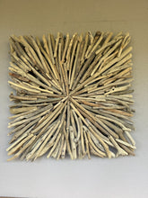 NEW Bali Handmade Driftwood Square Wall Decor - Bali Driftwood Wall Art