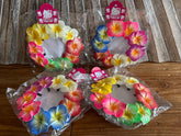 Pack 10 Frangipani Hair Clips - Assorted Colour Frangipani Crocodile Hair Clip