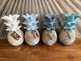 NEW Hand Carved Wooden Pineapple Decor - BOHO Style - 4 Colours Available LG
