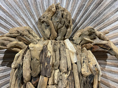 NEW Bali Handmade Driftwood Turtle Wall Decor 85cm - Bali Driftwood Wall Art