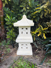 Balinese Hand Crafted Frangipani Lantern - Bali Frangipani Garden Lantern 65cm