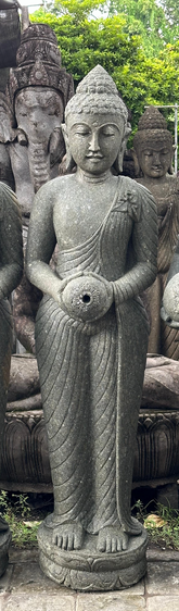 NEW Balinese Master Carved Greenstone Buddha Statue - 1.5m Bali Buddha Statue