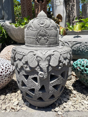 NEW Balinese Master Carved Lantern - Unique Balinese Feature Garden Lantern