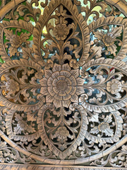 NEW Balinese Carved MDF MANDALA Wall Panel 1m x 1m Bali Wall Art