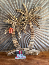 Bali Handmade Driftwood Palm Tree Wall Decor 65cm - Bali Tropical Wall Art