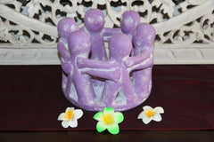 NEW Circle of Friends Candle Holder - Bali Circle 6 Friends MANY COLOURS AVAIL.
