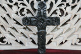 NEW Wall Hung Balinese Large BOHO Style Handcrafted Cross - 4 Colours Available