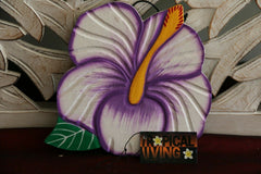 NEW Hand Crafted Balinese MDF Hibiscus Flower - Bali Wall Art