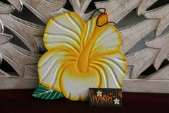NEW Hand Crafted Balinese MDF Hibiscus Flower - Bali Wall Art