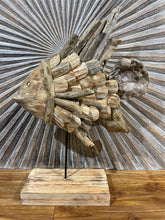 Bali Handmade Driftwood Fish on Stand - Bali Driftwood Art - Driftwood Fish