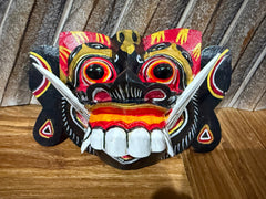 NEW Balinese Hand Crafted Barong Mask - Bali Barong Mask Wall Art - Bali Art