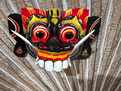 NEW Balinese Hand Crafted Barong Mask - Bali Barong Mask Wall Art - Bali Art