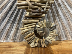 NEW Bali Handmade Driftwood Seahorse Wall Decor 85cm - Bali Driftwood Wall Art