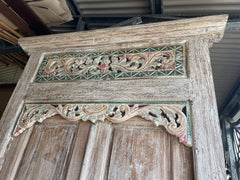 Authentic Balinese Teak Doors in Frame - Hand Carved Bali Doors STUNNING!!