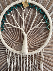 Balinese Handmade Tree of Life Dream Catcher - Macrame Tree of Life Wall Art