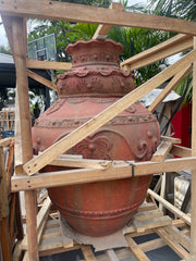 LARGE Traditional Balinese Pot - Bali Feature Pot 120cm - Balinese Garden Pot