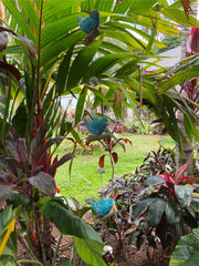 NEW Balinese Hand Crafted Wood Bird Hanger / Mobile - 3 Fat Birds Hanging Decor