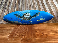 NEW Bali Handmade Air Brushed Surfboard Wall Decor 50cm - Bali Surfboard Sign