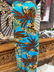 Bali Beach Sarong - Tropical Style Sarong - Bikini Cover Up - Bali Sarong Blue