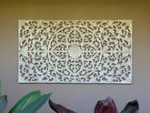 New Balinese Carved Mandala Panel - Bali Wall Art - Mandala Wall Art 180x100cm