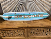 NEW Balinese Timber Surfboard WELCOME Sign - Bali Welcome Sign