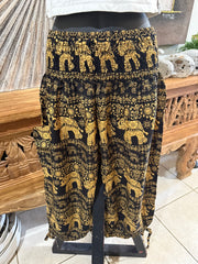 Ladies Bali Beach / Shirred Waist Bali Capri Pants SO COMFY XXL - Bali 3/4 Pants