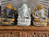 NEW Balinese Cast Ganesha Statue - Stunning Bali Ganesh 37cm - 3 Colours Avail