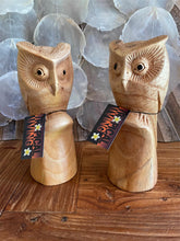 NEW Balinese Hand Carved Wooden Owl Sculpture - Wood Carved Owl