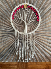 Balinese Handmade Tree of Life Dream Catcher - Macrame Tree of Life Wall Art