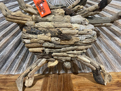 NEW Bali Handmade Driftwood Crab Wall Decor 60cm - Bali Driftwood Wall Art