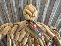 NEW Bali Handmade Driftwood Turtle Wall Decor / Hanger - Bali Nautical Wall Art