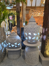 NEW Balinese Master Carved Lantern - Balinese Feature Garden Lantern S or L