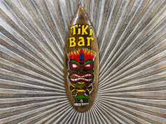 NEW Hand Crafted TIKI BAR Surfboard Shape Sign - Tropical Island Bali Bar Sign